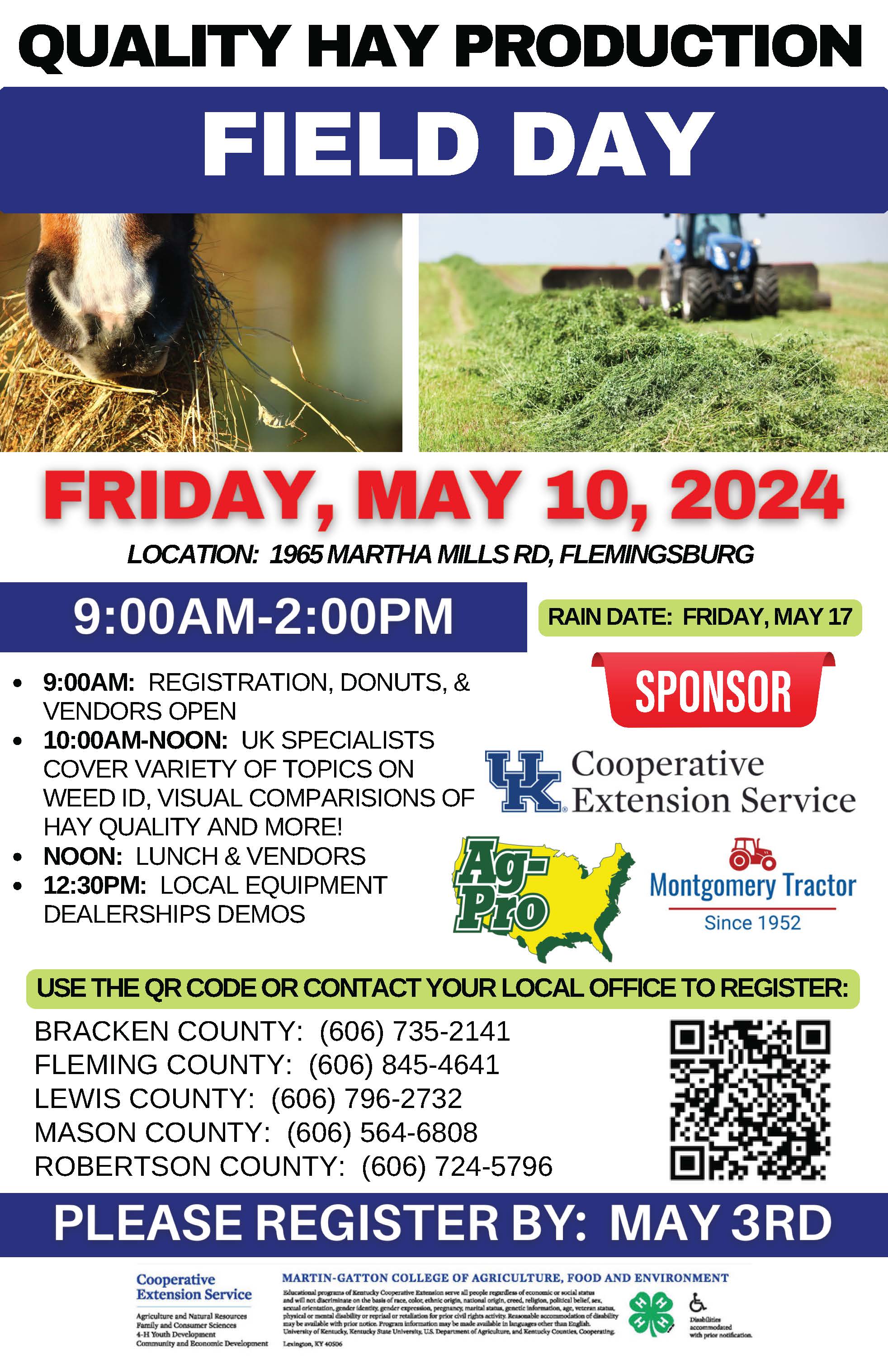 Hay Prodcution Field Day Flyer