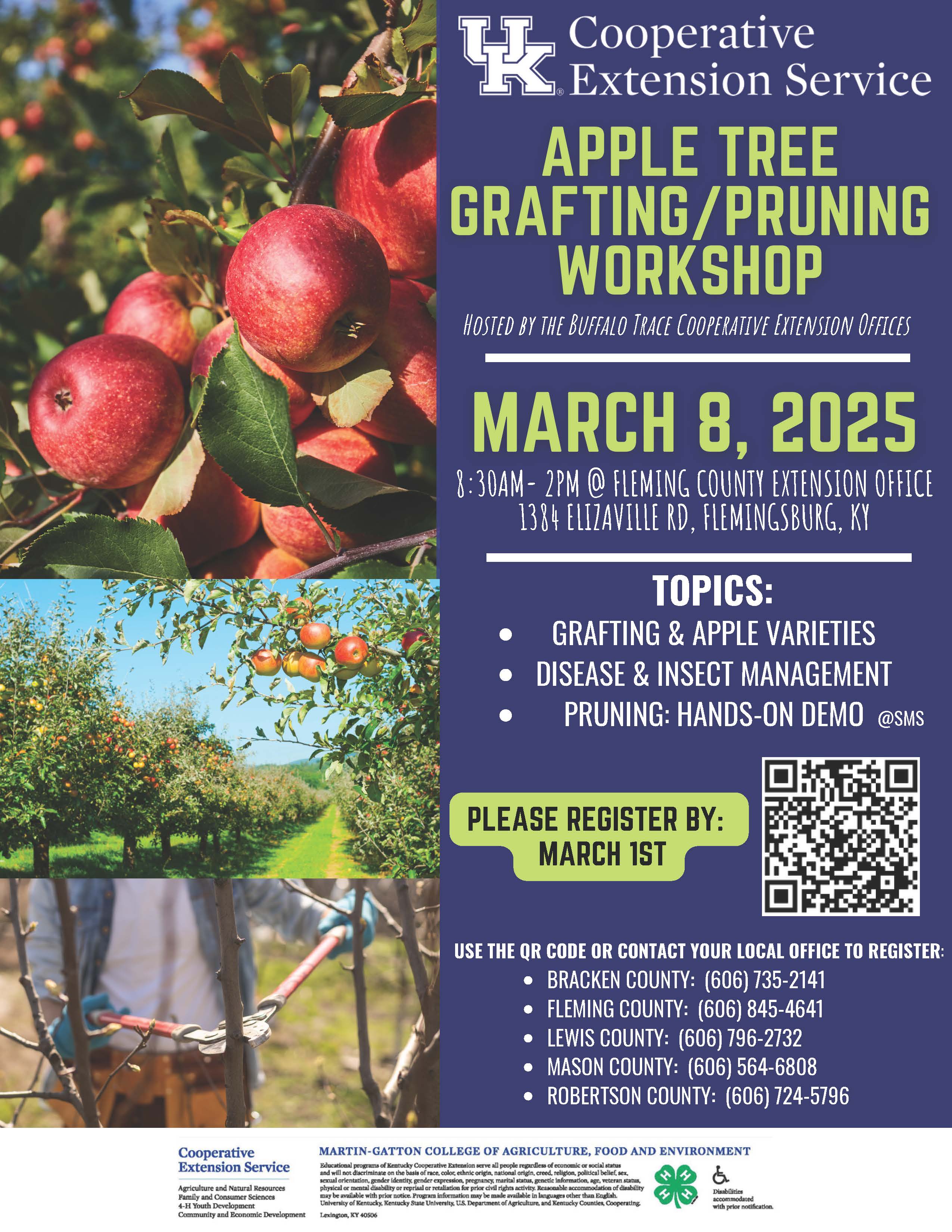 Aple Tree Grafting - Pruning 2025 flyer