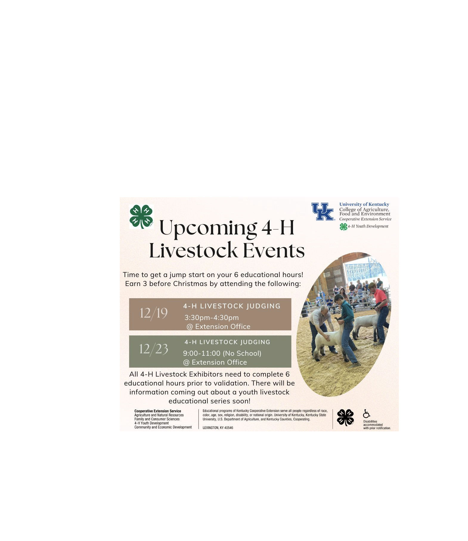 Livestock hours flyer 121324