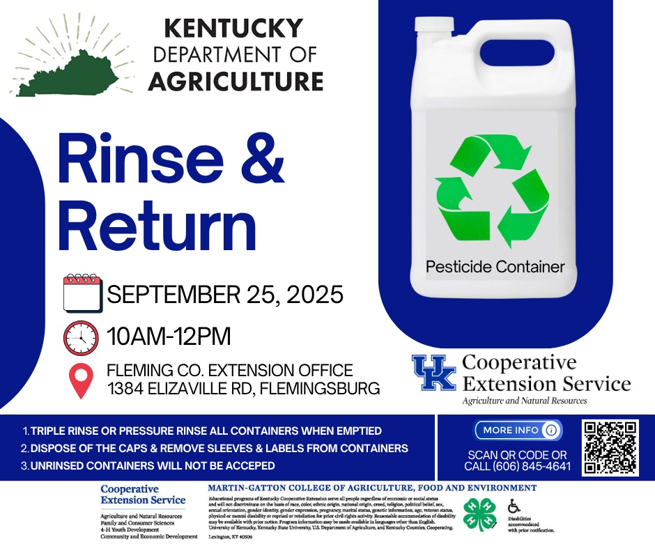 Rinse and Return Pesticide Recyling fler