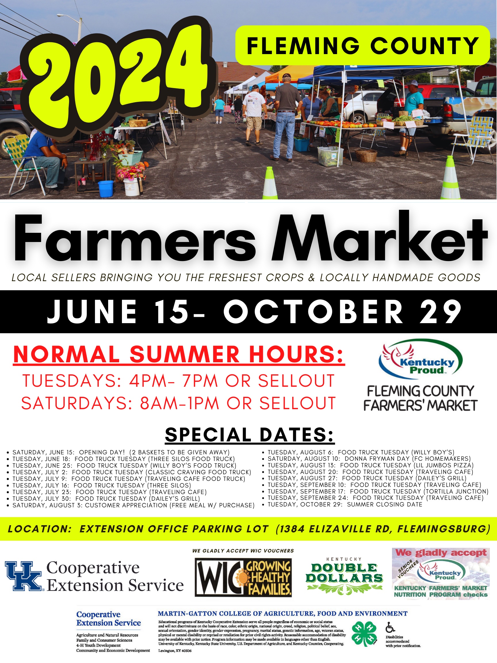 2024 Farmers Market Flyer