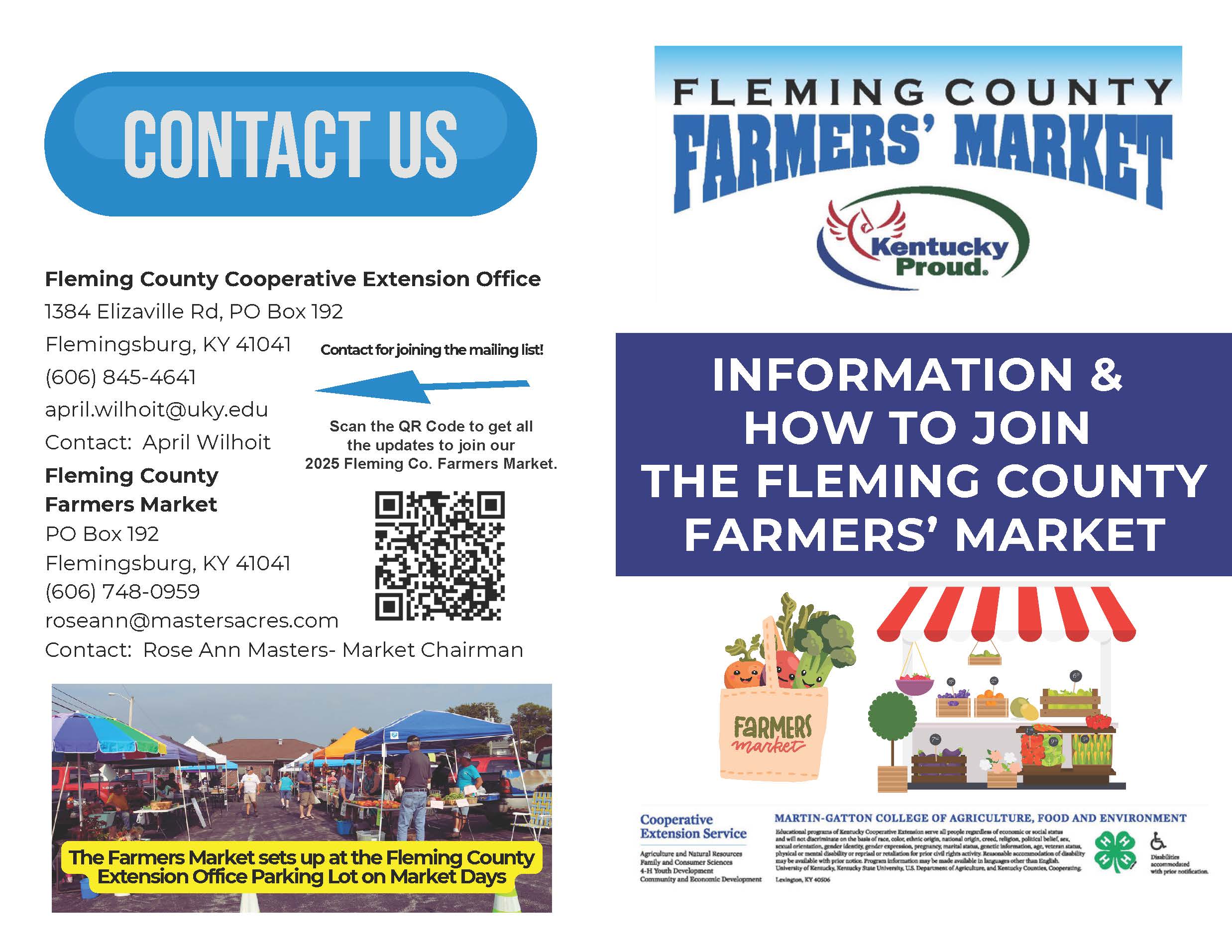 How to join Fleming Co. Farmers Market revised with QR Code 