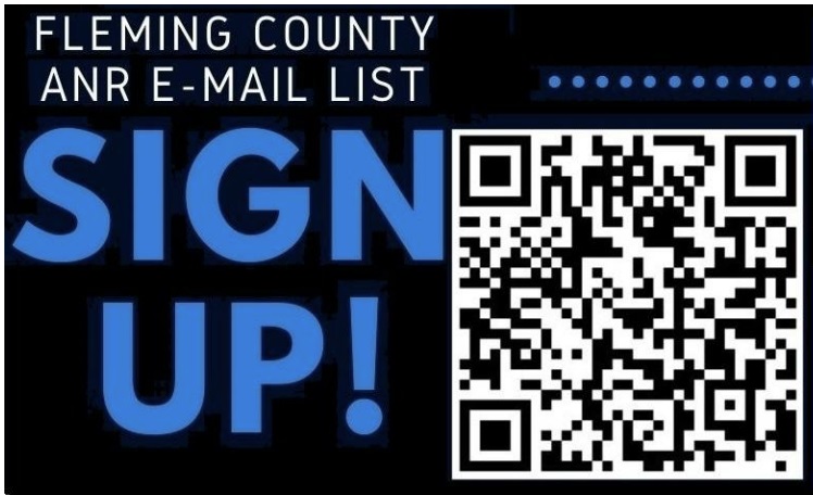 Sign up for the Fleming County ANR E-mail List - QR Code