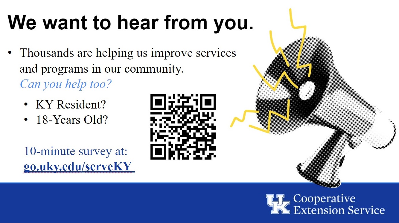 We want to hear from you 
