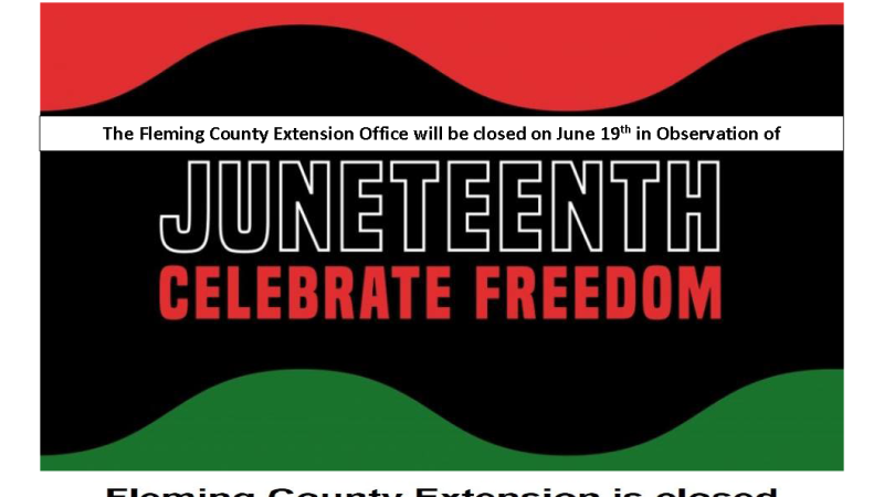 Juneteenth Holiday closing 2025